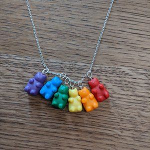 Rainbow Gummy Bears Scented Necklace